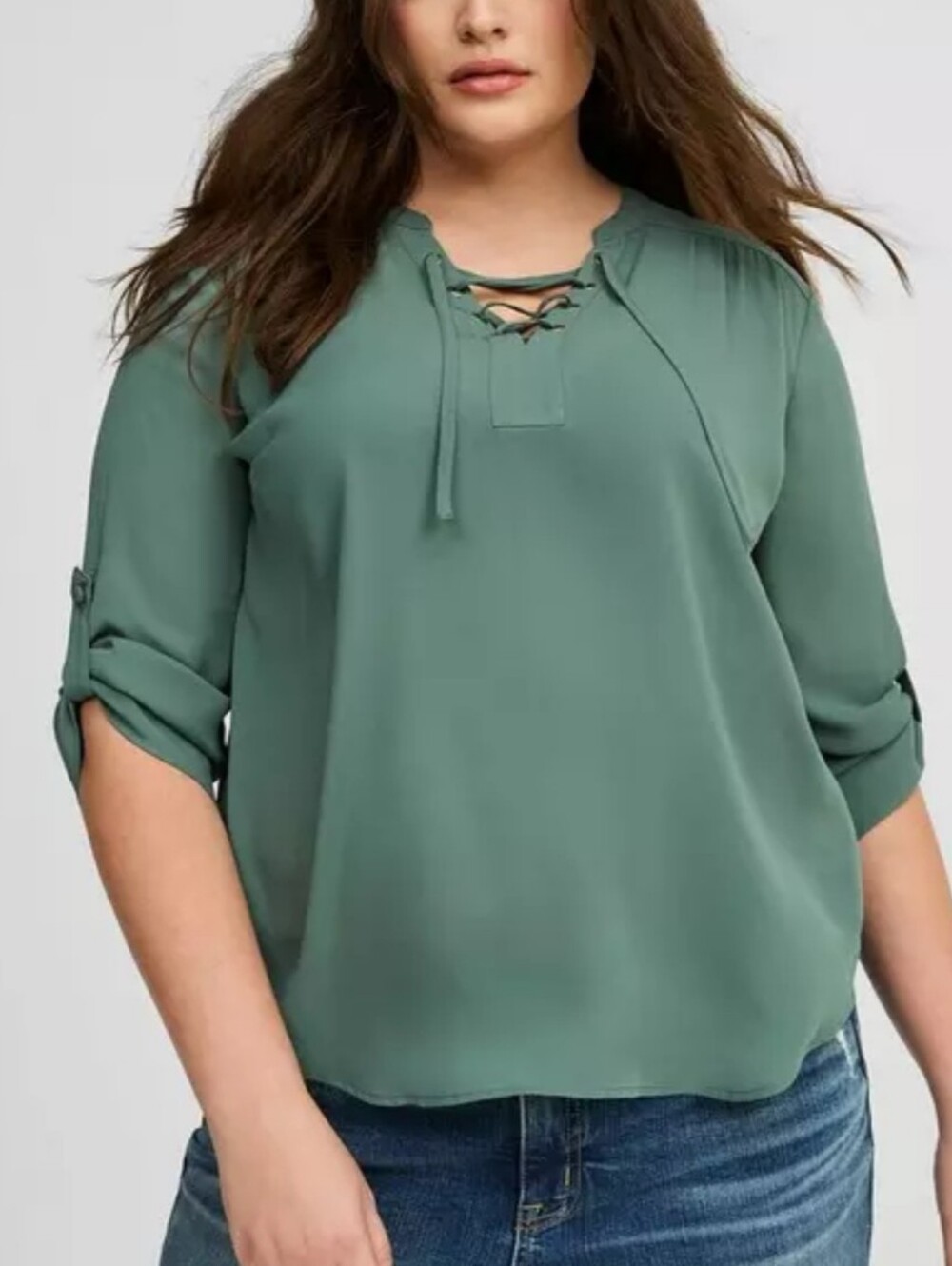 Torrid Harper Lace-Up Top, Sz 3X